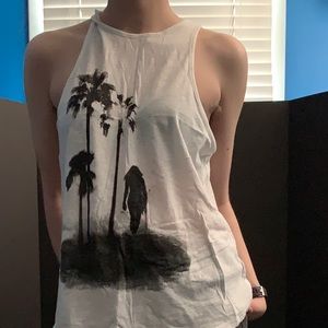 Graphic print tank top